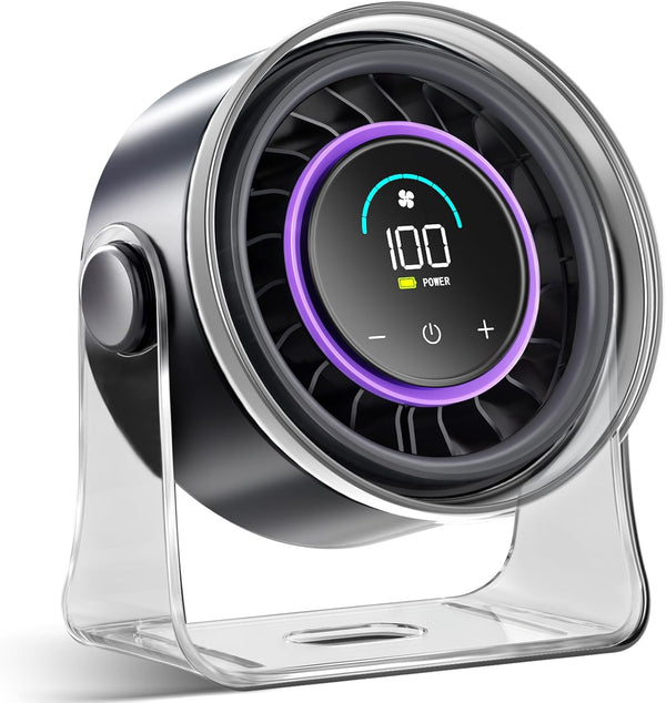 BreezeMax Turbo Compact Desk Fan
